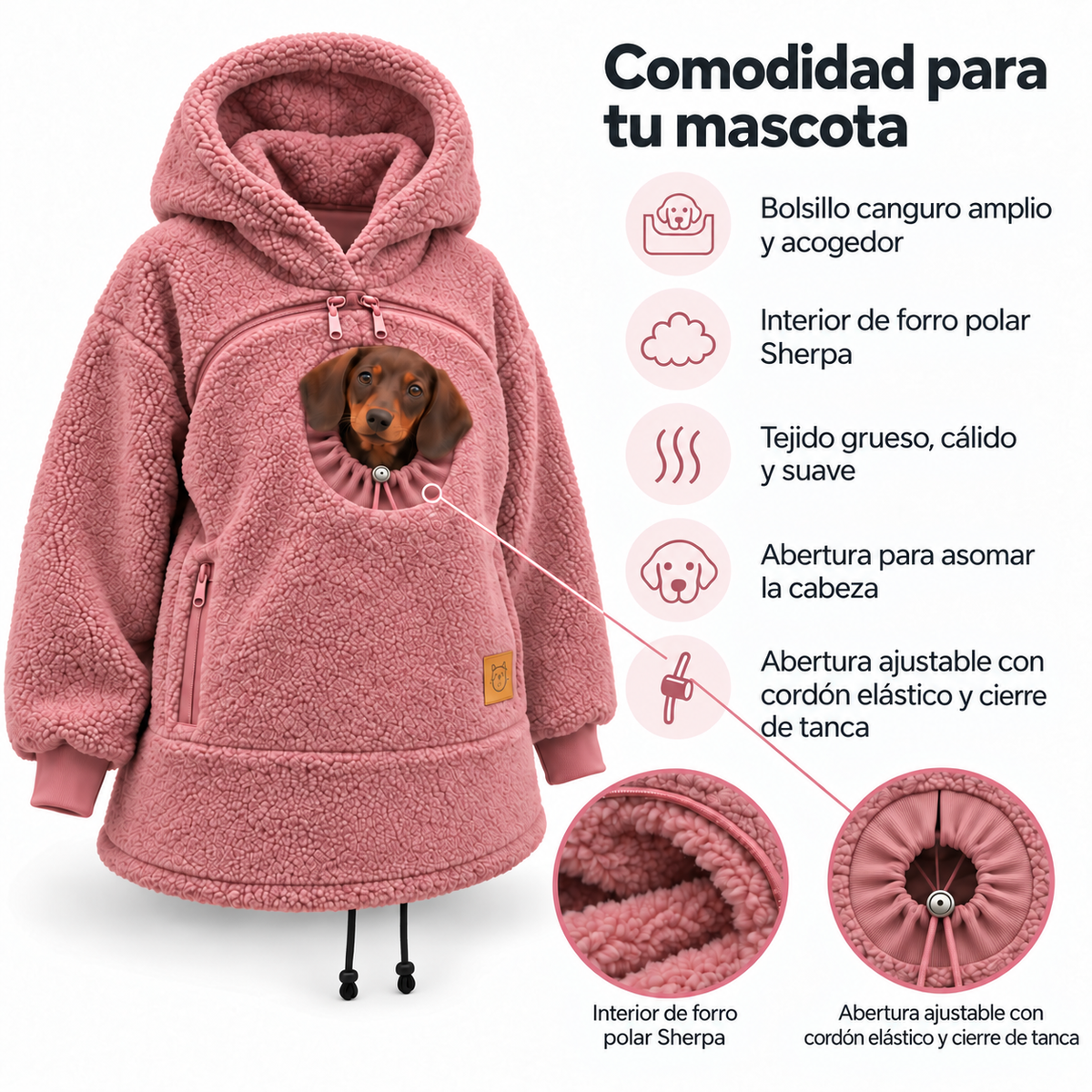 Sudadera portamascotas